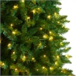 Nearly Natural 11ft Slim Green Mountain Pine Christmas Tree w/ 950 Clear LED