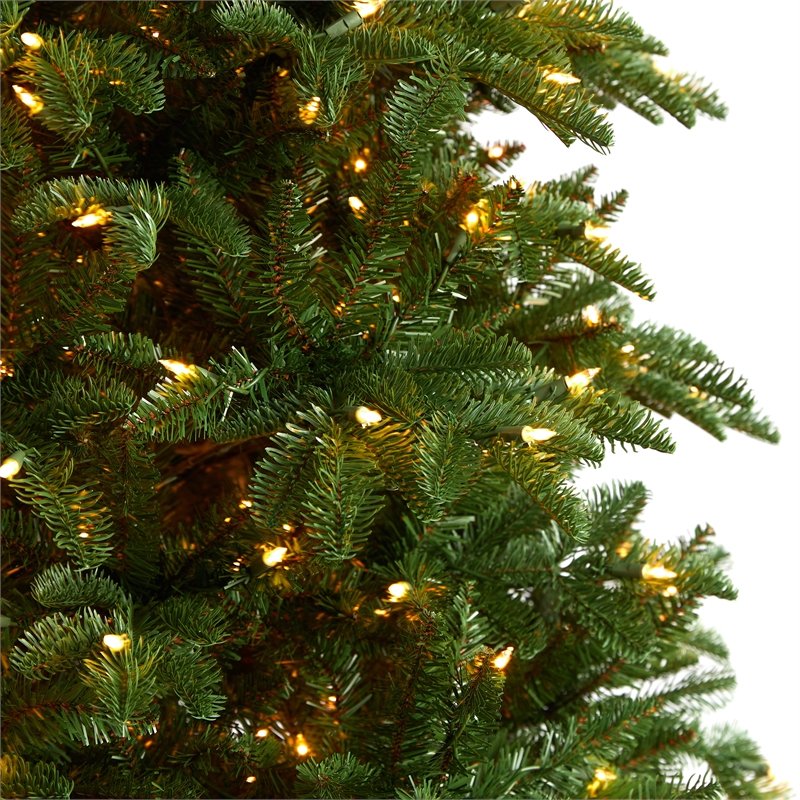 Nearly Natural 9ft South Carolina Fir Christmas Tree w/ 750 Clear LED Lights