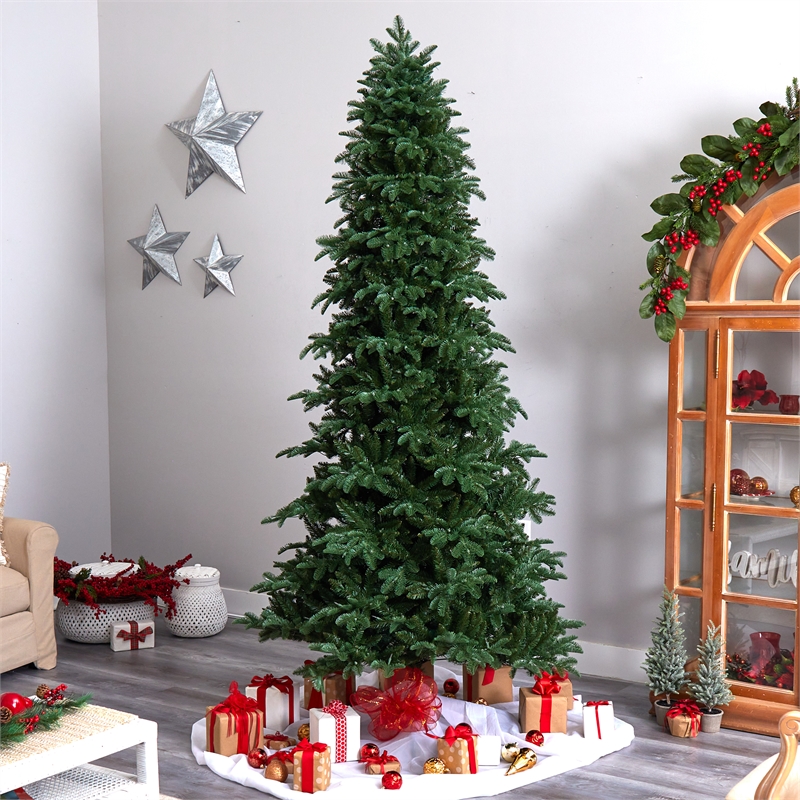 Nearly Natural 9ft South Carolina Fir Christmas Tree w/ 750 Clear LED Lights