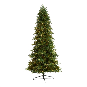 Nearly Natural 9ft South Carolina Fir Christmas Tree w/ 750 Clear LED Lights