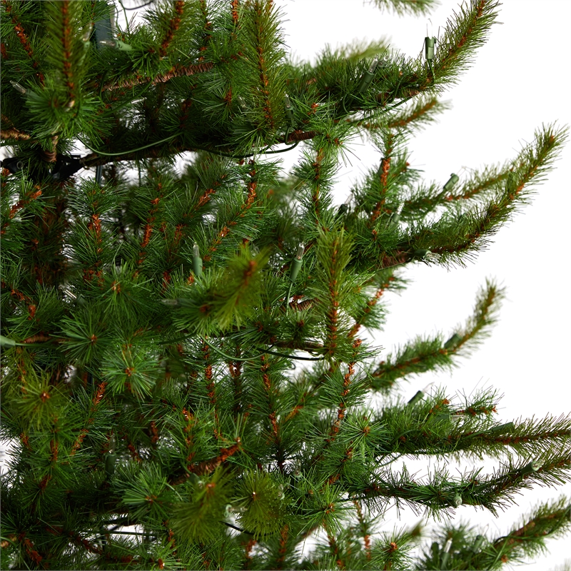 Nearly Natural 9ft Vancouver Mountain Pine Christmas Tree w/ 750 Clear Lights