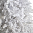 Nearly Natural 11ft Slim White Christmas Tree with 950 Warm White LED Lights
