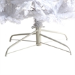 Nearly Natural 11ft Slim White Christmas Tree with 950 Warm White LED Lights