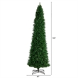 Nearly Natural 12ft Slim Green Mountain Pine Christmas Tree