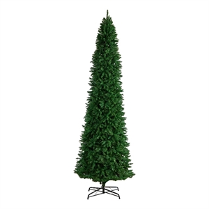 Nearly Natural 12ft Slim Green Mountain Pine Christmas Tree