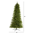 Nearly Natural 10ft Belgium Fir Natural-Look Green Christmas Tree
