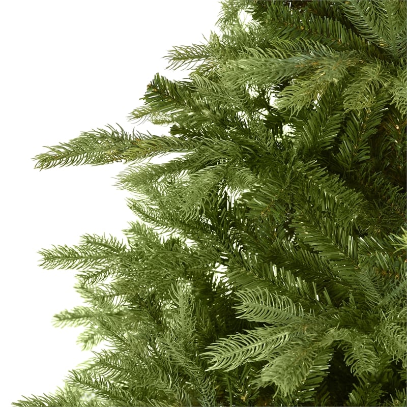 Nearly Natural 8ft North Carolina Spruce Artificial Green Christmas Tree