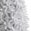 Nearly Natural 12ft Slim White Christmas Tree with 1100 Warm White LED Lights