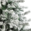 Nearly Natural 10ft Flocked Rock Springs Spruce Christmas Tree w/ 800 LED Lights