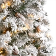 Nearly Natural 9ft Flocked White River Mountain Pine Christmas Tree