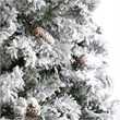 Nearly Natural 9ft Flocked White River Mountain Pine Christmas Tree