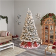 Nearly Natural 9ft Flocked White River Mountain Pine Christmas Tree