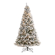 Nearly Natural 9ft Flocked White River Mountain Pine Christmas Tree