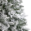 Nearly Natural 9ft Flocked Vermont Mixed Pine Christmas Tree w/ 650 LED Lights
