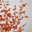 Nearly Natural 5ft Autumn Birch Artificial Fall Tree in Orange