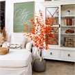 Nearly Natural 5ft Autumn Birch Artificial Fall Tree in Orange