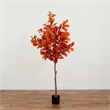 Nearly Natural 6ft Autumn Oak Artificial Fall Tree in Orange