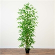 Nearly Natural 8ft Artificial Green Bamboo Tree in Green