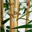 Nearly Natural 9ft Artificial Bamboo Tree with Real Bamboo Trunks in Green