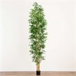 Nearly Natural 11ft Artificial Bamboo Tree with Real Bamboo Trunks in Green