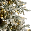 Nearly Natural 9.5ft Slim Flocked Nova Scotia Spruce Christmas Tree