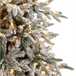 Nearly Natural 9.5ft Flocked Manchester Spruce Christmas Tree w/ 650 Lights