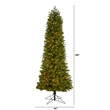 Nearly Natural 8.5ft Slim Colorado Mountain Spruce Christmas Tree