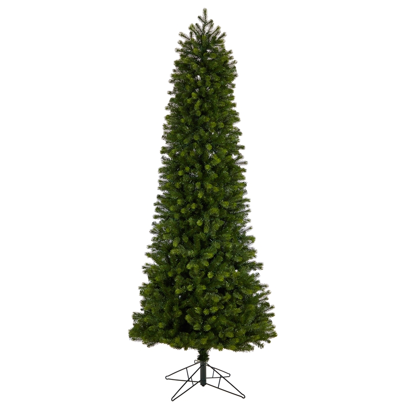 Nearly Natural 8.5ft Slim Colorado Mountain Spruce Christmas Tree