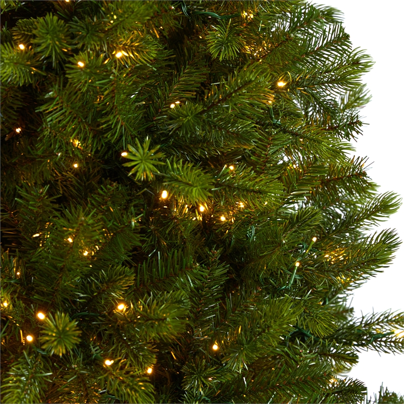 Nearly Natural 9.5ft Slim Colorado Mountain Spruce Christmas Tree