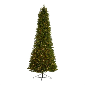 Nearly Natural 9.5ft Slim Colorado Mountain Spruce Christmas Tree