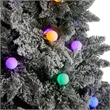 Nearly Natural 9.5ft Flocked British Columbia Mountain Fir Christmas Tree