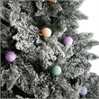 Nearly Natural 9.5ft Flocked British Columbia Mountain Fir Christmas Tree