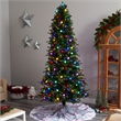Nearly Natural 8.5ft Montana Mountain Fir Christmas Tree w/ 800 Multi Color LED