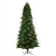 Nearly Natural 9.5ft Montana Mountain Fir Christmas Tree w/ 1150 LED