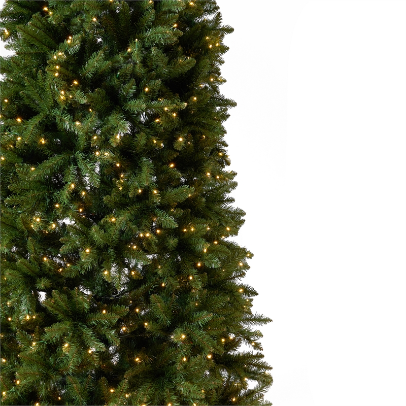 Nearly Natural 13ft Slim Green Mountain Pine Green Christmas Tree
