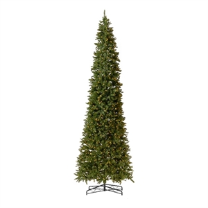 Nearly Natural 13ft Slim Green Mountain Pine Green Christmas Tree