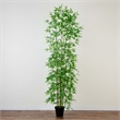 Nearly Natural 10ft Artificial Green Bamboo Tree in Green