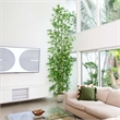 Nearly Natural 12ft Artificial Green Bamboo Tree in Green