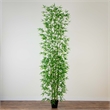 Nearly Natural 12ft Artificial Green Bamboo Tree in Green