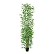 Nearly Natural 12ft Artificial Green Bamboo Tree in Green
