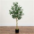 Nearly Natural 4ft Artificial Olive Tree in Green