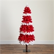 Nearly Natural 5ft Pre-Lit Artificial Peppermint Christmas Tree w/150 Micro LED