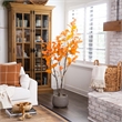 Nearly Natural 6ft Autumn Oak Artificial Fall Tree in Orange