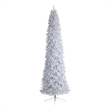 Nearly Natural 12ft Slim White Christmas Tree w/ 3235 Bendable Branches