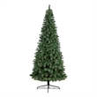 Nearly Natural 10ft Wisconsin Slim Snow Tip Pine Green Christmas Tree