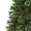 Nearly Natural 6ft White Mountain Pine Artificial Green Christmas Tree