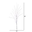 Nearly Natural 2.5ft Pre-Lit White Birch Branches w/ Warm White 100 Micro LED