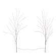 Nearly Natural 2.5ft Pre-Lit White Birch Branches w/ Warm White 100 Micro LED