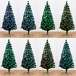 Nearly Natural 6ft Pre-Lit Fiber Optic Christmas Tree w/220 LED and Remote