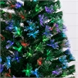 Nearly Natural 6ft Pre-Lit Fiber Optic Christmas Tree w/220 LED and Remote